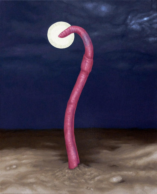 Amir Kerr, Worm-Martyr, 2019, Oil on Canvas