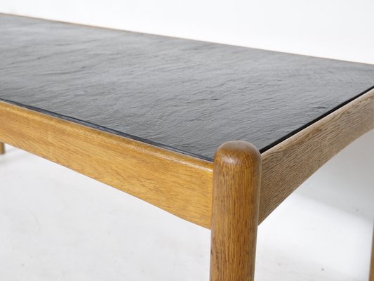 Amiral Coffee Table in Oak with Slate by Eric Merthen, 1960s-LVS-1742394