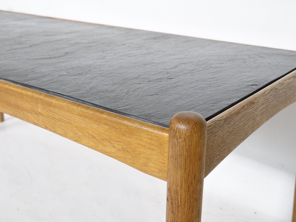 Amiral Coffee Table in Oak with Slate by Eric Merthen, 1960s