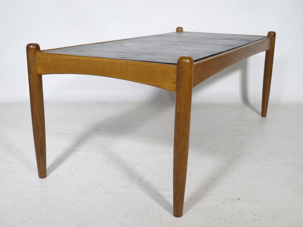 Amiral Coffee Table in Oak with Slate by Eric Merthen, 1960s