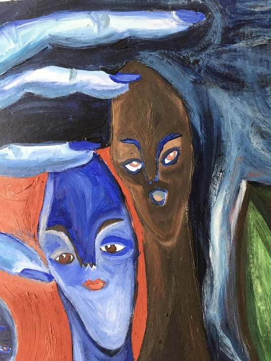 Amor De Agua, La Nuit, 2020, Oil on Paper