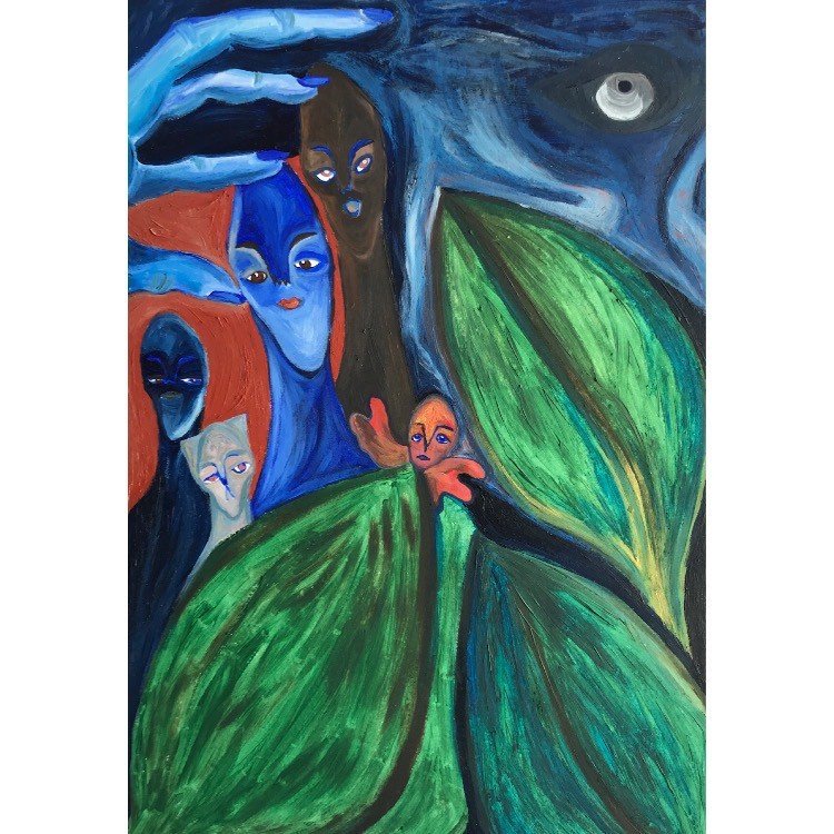 Amor De Agua, La Nuit, 2020, Oil on Paper