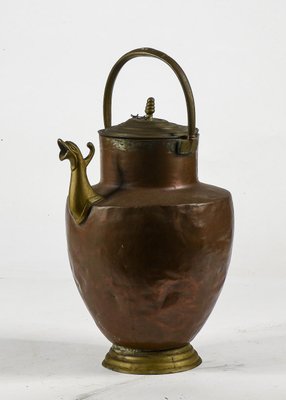 Amphora Copper Jug ​​with Brass Spout, Italy, 1800-RAQ-1126742