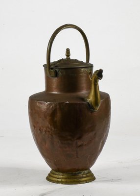 Amphora Copper Jug ​​with Brass Spout, Italy, 1800-RAQ-1126742