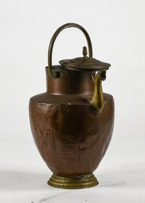 Amphora Copper Jug ​​with Brass Spout, Italy, 1800-RAQ-1126742