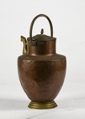 Amphora Copper Jug ​​with Brass Spout, Italy, 1800-RAQ-1126742