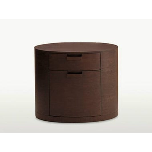 AMPHORA - Oval Wooden Bedside Table