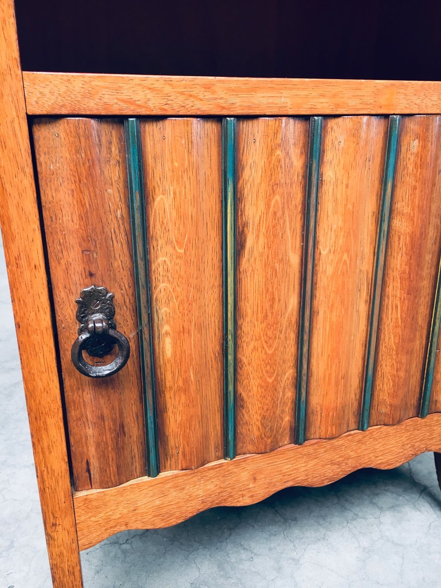 Amsterdam School Bedside Cabinet, Netherlands, 1920s