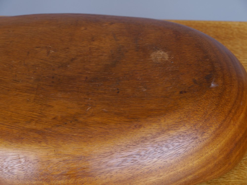 Amsterdam School Bowl in Teak, 1930s