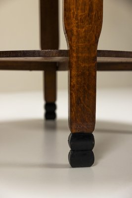 Amsterdam School Coffee Table in Oak and Coromandel Details, 1930s-UQV-1811037