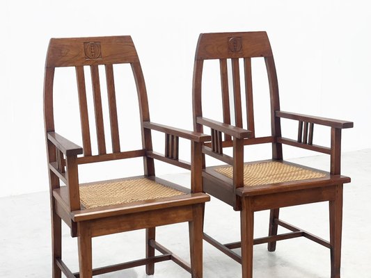 Amsterdamse School Easy Chairs, 1950s, Set of 2