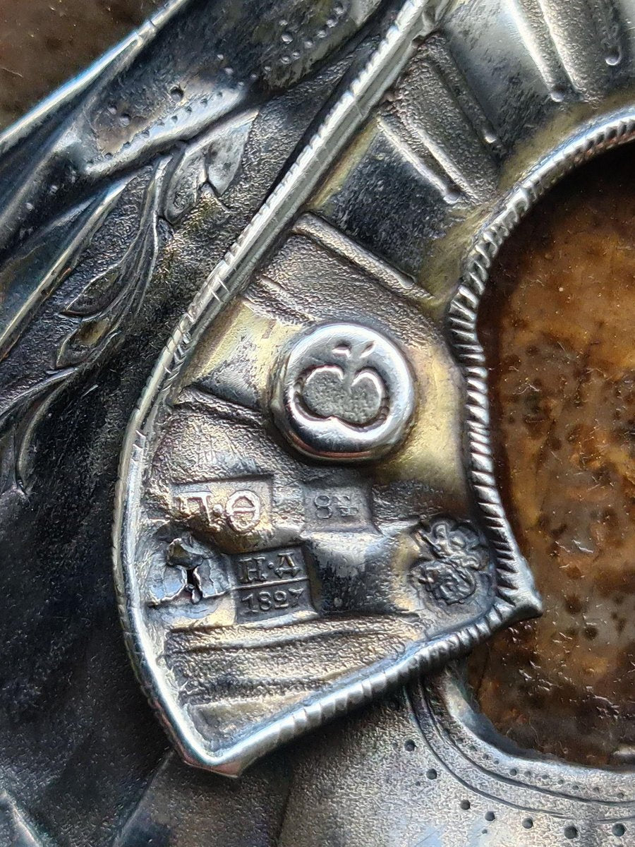 Analogion Image of the Mother of God Tenderness in a Relief Silver Setting