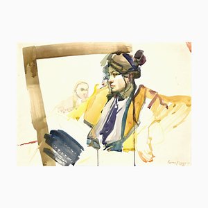 Anastasia Kurakina, Portrait, Watercolor, 2014-ZCI-905002