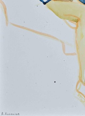 Anastasia Kurakina, Woman's Nude, Watercolor, 2018-ZCI-1762091