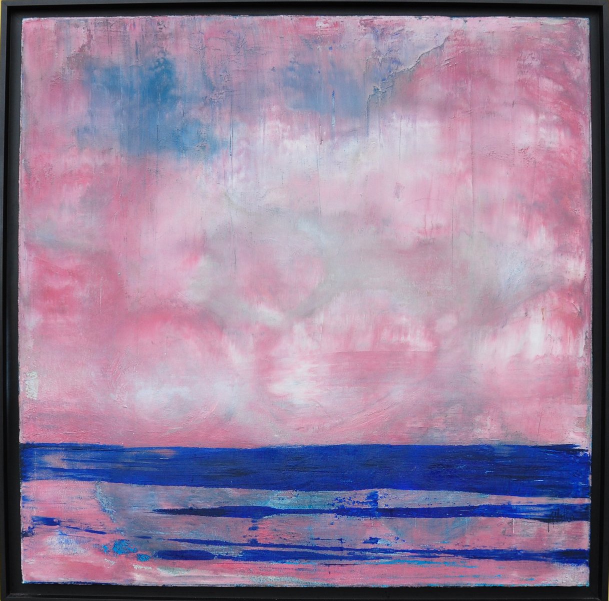 Anatta Lee, Marine Landscape in Pink, 2023, Acrylic on Canvas