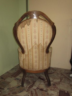 Ancient Italian Walnut Armchair-CDG-1422829