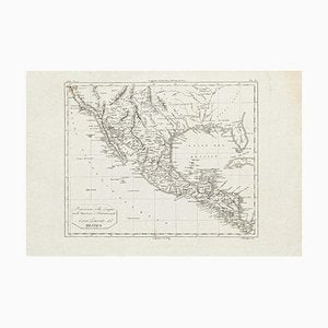 Ancient Map of Mexico - Original Etching - 19th Century 19th Century-ZCI-757807