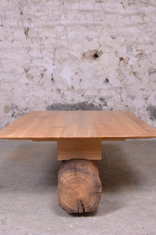 Ancient Normandy Oak New Designed Side Table by Timothée Musset