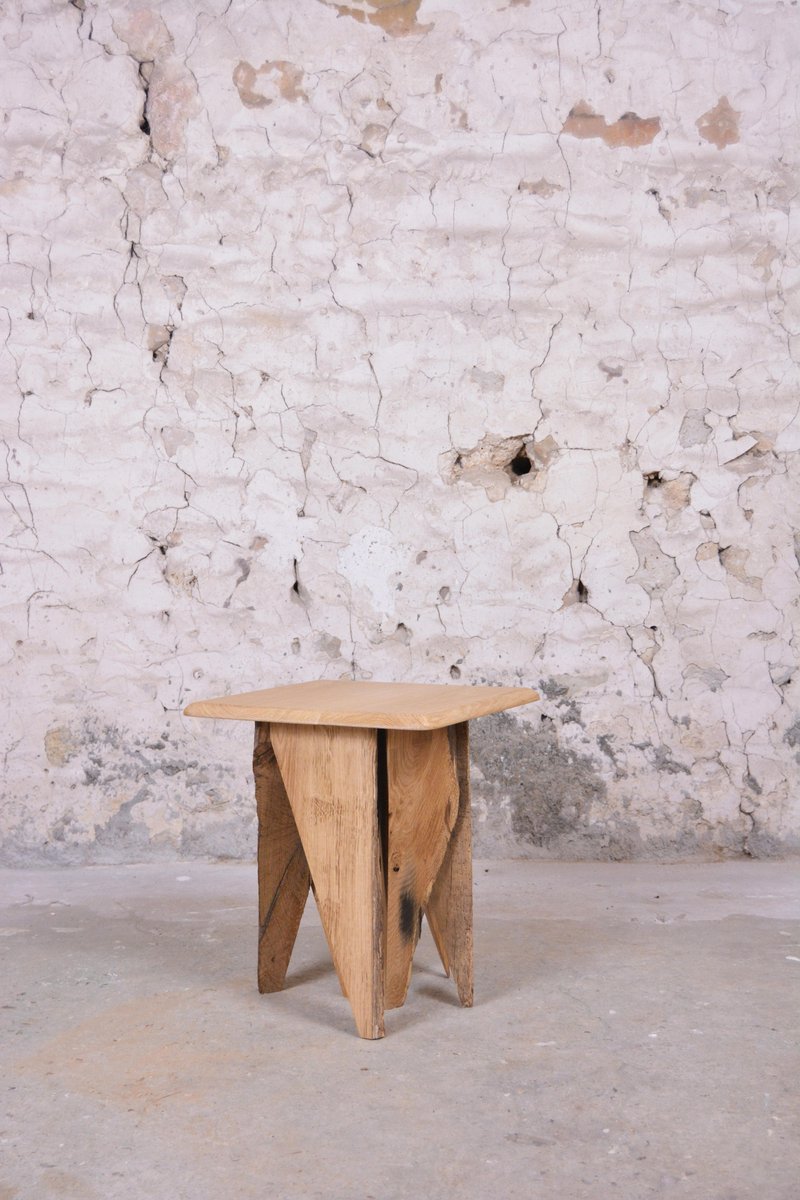 Ancient Normandy Oak New Designed Side Table by Timothée Musset