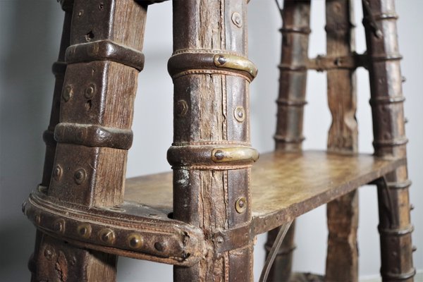 Ancient Shelving in Indian Teak Wood-KNM-1093706