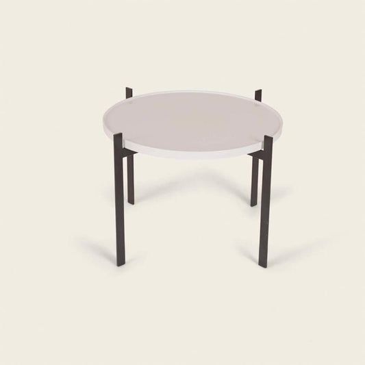 Ancient White Porcelain Single Deck Table by OxDenmarq