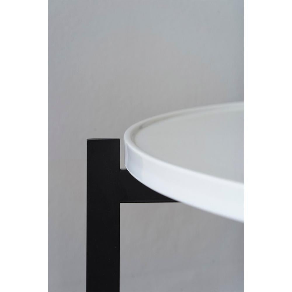 Ancient White Porcelain Single Deck Table by OxDenmarq