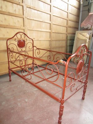 Ancient Wrought Iron Cot-CDG-1297454