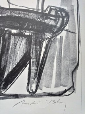 Andre Bloc, Large Abstract Composition, 1970s, Lithograph on Arches Paper-NRC-1384604