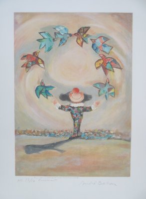 André Dahan, The Juggling Clown, Lithograph-KHH-1202653