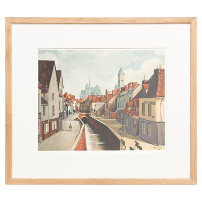 André Derain, Amiens, 1970s, Color Lithograph, Framed-WM-1278669