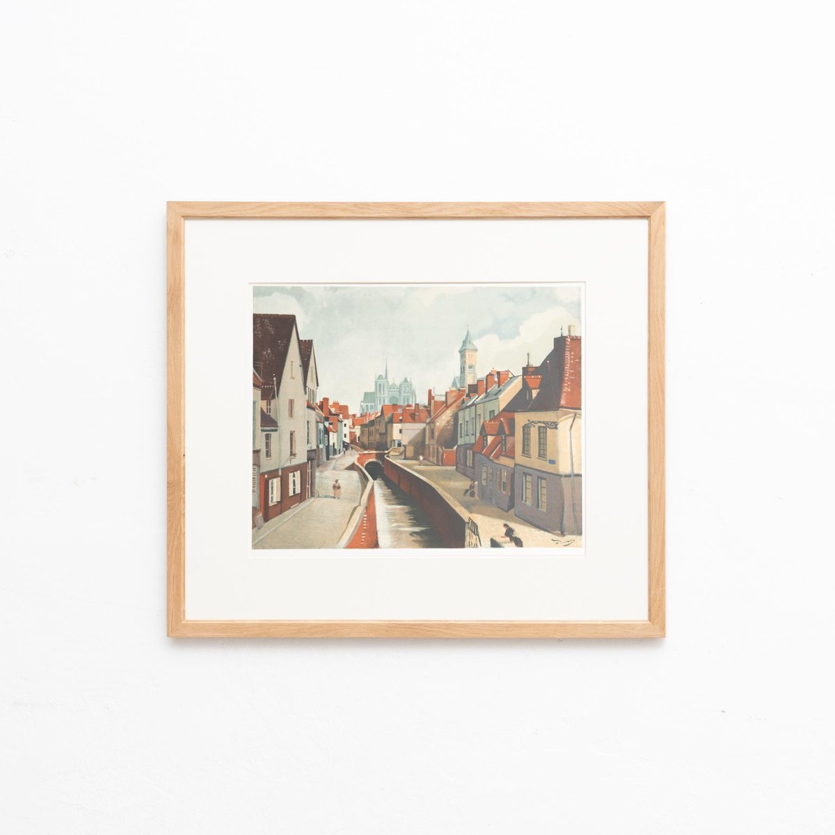 André Derain, Amiens, 1970s, Color Lithograph, Framed