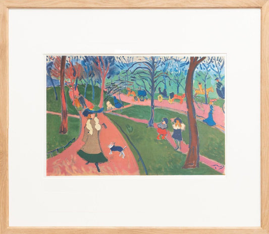 André Derain, Hyde Park, 1972, Color Lithograph, Framed