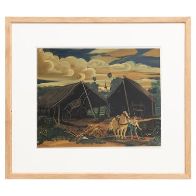 André Derain, Les Deux Hangars, 1970, Color Lithograph-WM-1190577