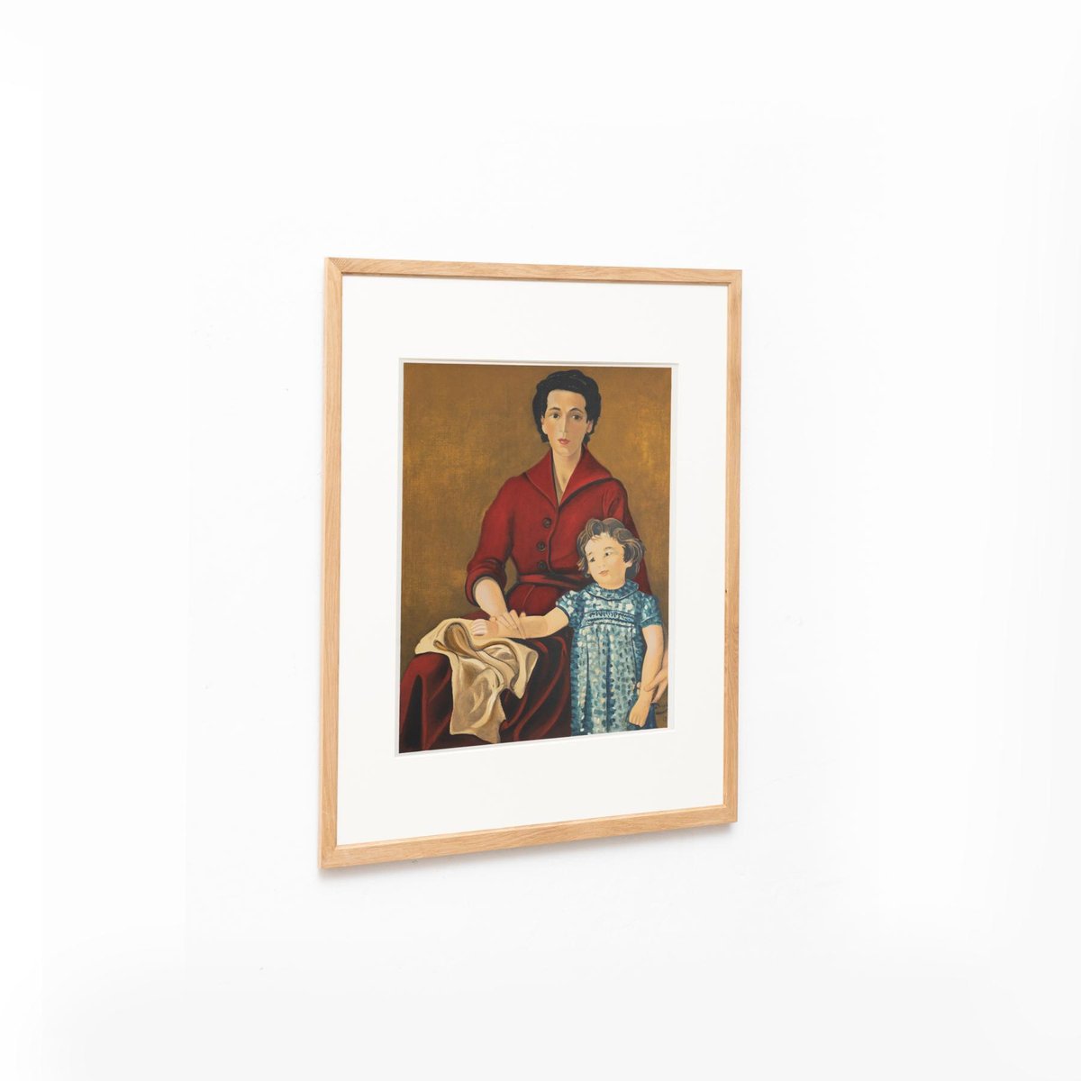 André Derain Portrait of Denise and Claire, 1970, Color Lithograph, Framed