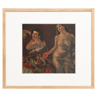 André Derain, Two Nude Women and Still Lifeless Nature, 1970s, Lithograph, Framed-WM-1278666