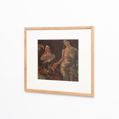 André Derain, Two Nude Women and Still Lifeless Nature, 1970s, Lithograph, Framed-WM-1278666