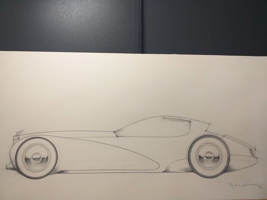 André Ferrand, Grand Coupé 1, 1998, Pencil & Ink-ICD-1345180