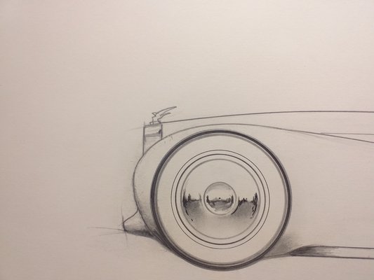 André Ferrand, Grand Coupé 1, 1998, Pencil & Ink-ICD-1345180