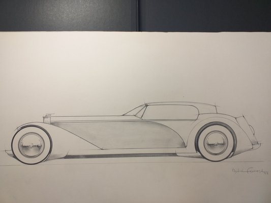 André Ferrand, Grand Coupé 3, 1998, Pencil & Ink-ICD-1345194