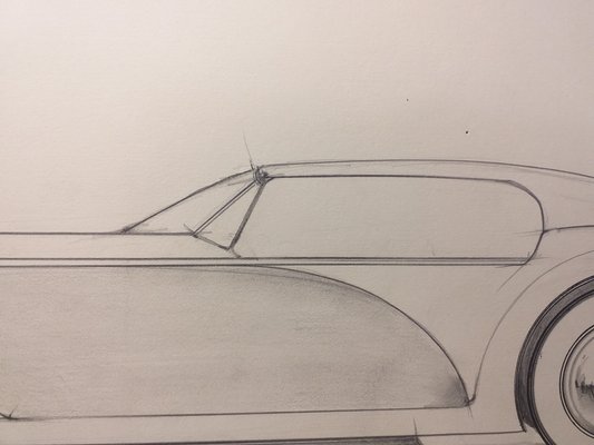 André Ferrand, Grand Coupé 3, 1998, Pencil & Ink-ICD-1345194