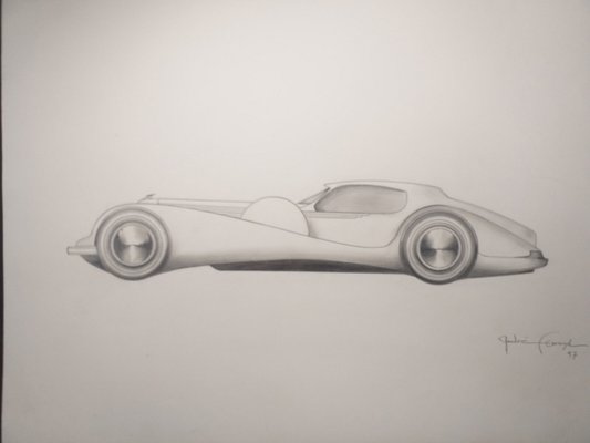 André Ferrand, Grand Coupé 4, 1998, Pencil & Ink-ICD-1345197