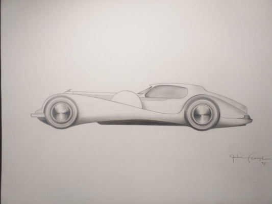 André Ferrand, Grand Coupé 4, 1998, Pencil & Ink