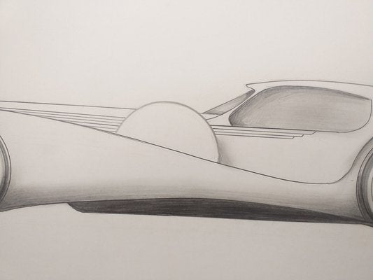 André Ferrand, Grand Coupé 4, 1998, Pencil & Ink-ICD-1345197