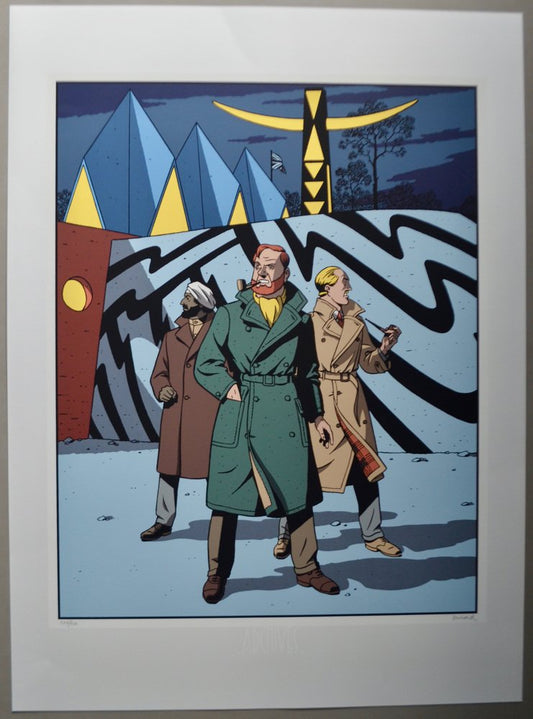 André Juillard, Blake and Mortimer Expo 58, Screenprint