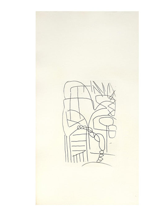 André Lanskoy - Composition - Original Etching 1960