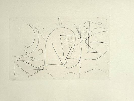 André Lanskoy - Composition - Original Etching 1960