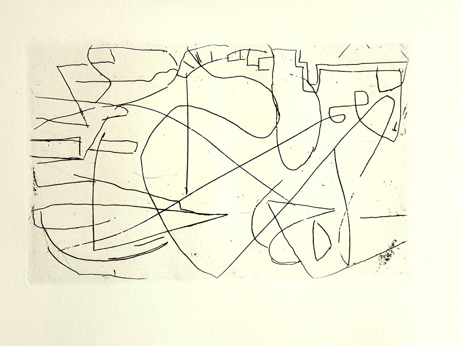 André Lanskoy - Composition - Original Etching 1960