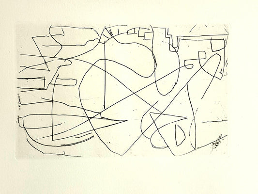 André Lanskoy - Composition - Original Etching 1960