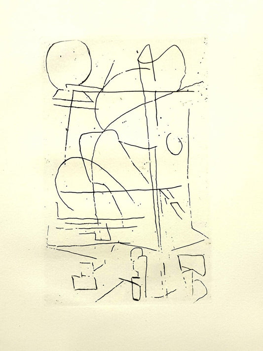 André Lanskoy - Composition - Original Etching 1960