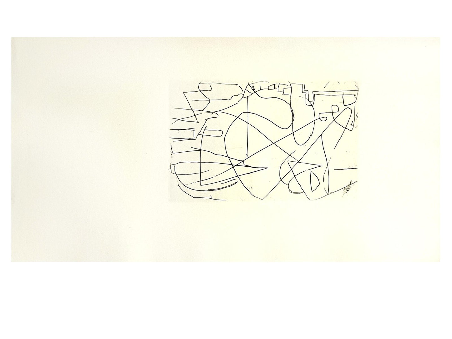 André Lanskoy - Composition - Original Etching 1960